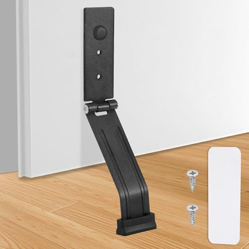 Türstopper, One Touch Edelstahl Türfeststeller, Starker Magnetischer Türhalter aus Metall mit Fußpedal, kein Bohren, klappbar, Halterung für Innen & Außen
