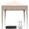 TRIUMPHKEY Gazebo 2 x 2 Pieghevole Impermeabile, Iimpermeabile Stabile Gazebo Esterno resistente, Protezione UV 50+, Facilmente ripiegabile, Gazebos da giardino regolabile in altezza,Beige