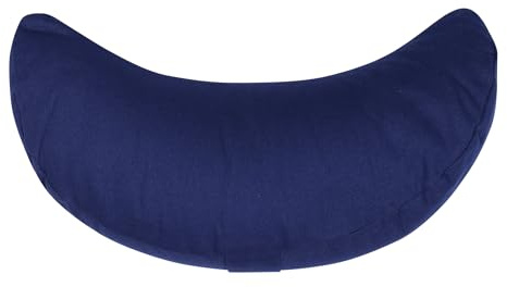 Yogimudra Kissenbezug-Set für Halbmondkissen 42x20x12 cm – 2-teilig (1x Innenbezug & 1x Außenbezug mit Reißverschluss) – Ersatzbezug für Yoga- & Meditationskissen, 100% Baumwolle, waschbar (Blau)