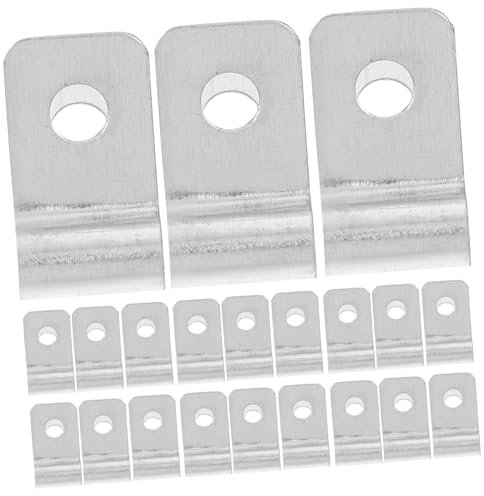 Holibanna Lot de 100 Petites Pinces Métalliques pour Clôture -Câbles Fil Barbelé Grillage À Poules Clips Métalliques pour Suspendre des Fils Fixation De Clôture Pince Banane