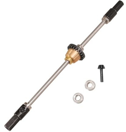 Folpus Arbre d'essieu arrière différentiel RC, accessoire métallique, pièces de rechange pour modèle de véhicule sur RC C54 C34 1/16