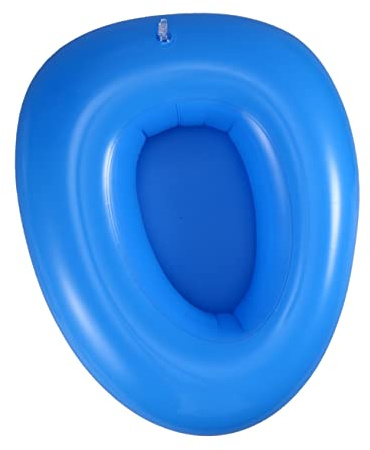 ARTSEWPLY Aufblasbare Blaue Bettpfanne Aus Hygienischem Material Tragbar Weich Und Glatt Für Bettlägerige Ältere Menschen Und Pflege Vielseitig Einsetzbar Und Leicht Zu Reinigen