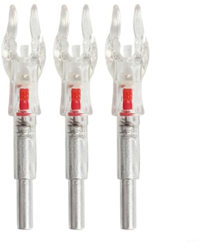 3PC Set LED Lighted Arrow Nocks Tail, Compound Recurve Bow Hunting Accessory, 4.2mm Inner Diameter, Automatic Lighting Switch, Hunting Arrow Accessories(4.2 red)