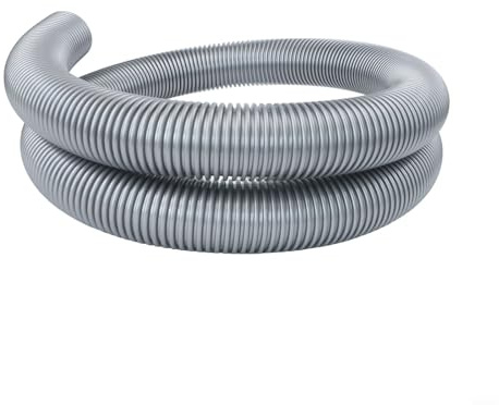 Vasiumic Staubsaugerschlauch mit Gewinde, 50 mm Innendurchmesser, 58 mm Außendurchmesser, 3–4 Meter Länge, flexibler Kunststoffschlauch, druckfest, für schwere Reinigungsaufgaben (4 m)