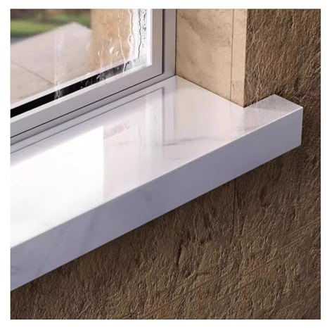 Copertura per davanzale della finestra, in acrilico, spessore 8 mm, per appartamenti e loft, piastra di protezione per finestra (130 x 17 cm), design elegante