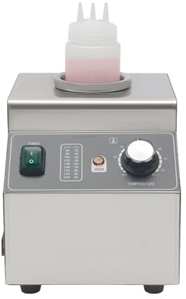 Chauffe-Sauce Électrique 100W Distributeur de Chocolat Bain-Marie Professionnel, Maintien Température, Chauffe-Sauce pour Cuisines Restauration Buffets Fast-Foods Chauffe-Sauce Sucrée ou Salée
