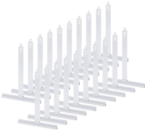 QUARKZMAN 20 pcs Ressort de Suspendu pour volet Roulant, à Lames Courtes, Ressort en Acier à Queue d'aronde pour la Suspendu de Stores enrouleurs, pour Clips de volet Roulant