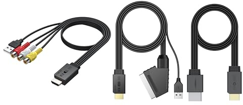 AUTOUTLET Convertitore AV a HDMI E SCART/Wii