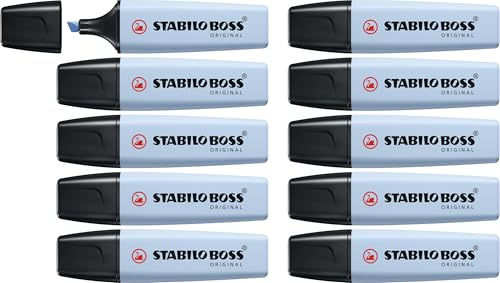 STABILO - Textmarker - BOSS ORIGINAL Pastel | 10er Pack, Wolkenblau
