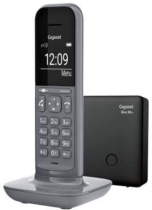 Gigaset CL390A, Schnurloses Telefon mit Anrufbeantworter, 2 Akustik-Profile, extra große Anzeige im Wahlmodus & Telefonmenü, Schutz vor unerwünschen Anrufen, satellite grey