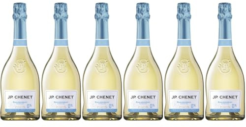 JP Chenet - Free Sparkling Chardonnay Vin blanc pétillant sans alcool - Sans arômes ajoutés, goût authentique - Origine : France (6 x 0.75 L)