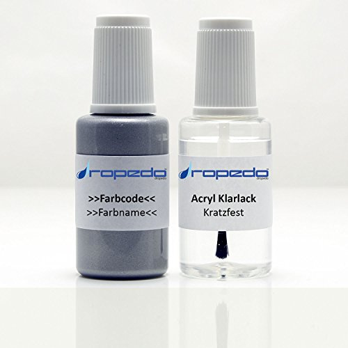 dropedo Lackstift Set für RAL 8004-GL KUPFERBRAUN 20ml + Klarlack 20ml