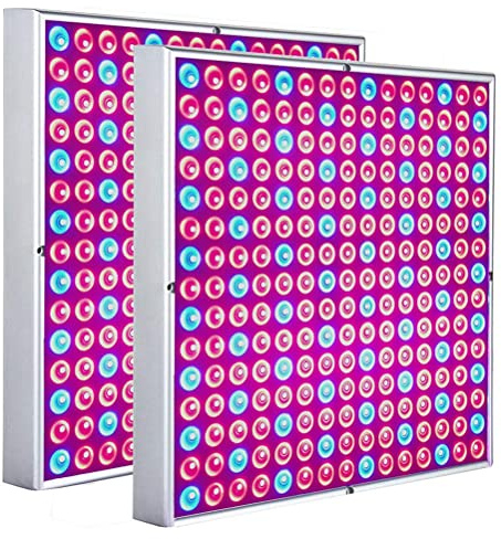 Lospitch 2X LED Grow Lampe 15W, Vollspektrum Pflanzenlampe, 225 Rot&Blau LEDs Pflanzenlicht für Hydroponic, Indoor Seeding Veg Flower, Grow Tent und Greenhouse