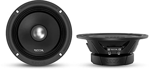 RECOIL MS65-4P 6.5-Inch(17cm) Midrange Pro Audio Car Speakers, 600 Watts Max, 300 Watts RMS, 4Ohm, 1.5-Inch High Temperature Kapton Voice Coil, Premium Quality Car Audio Door Speakers (Pair)