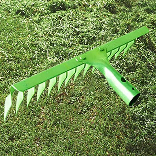 Testa del rastrello di Ricambio, rastrello agricolo, Testa dell'attrezzo per la Cura del Prato del rastrello, per Foglie di Muschio del Prato Inglese, Realizzato con Materiali di Alta qualità