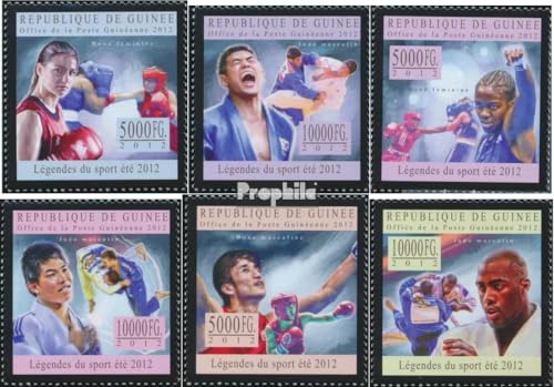 Prophila Collection Guinea 9603-9608 (kompl. Ausgabe) postfrisch ** MNH 2012 Damenboxen, Judo (Briefmarken für Sammler) Kampfsport (Boxen/Fechten/Ringen/Karate …)