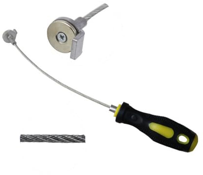 QPKING Magnetischer Ölablassschrauben-Entferner, flexibler Schaft, 33 cm | Magnetkopf, 33 cm Gesamtlänge, kontrolliertes Herausdrehen vorgelöster, magnetisch haftender Metall-Ablassschrauben