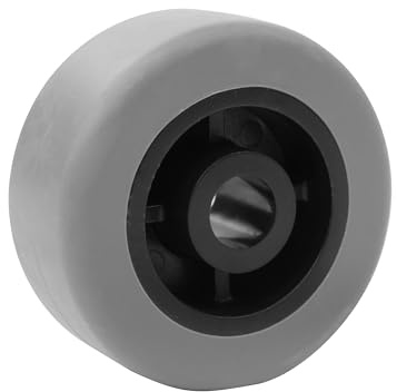 Seitenrolle Möbelrolle Transportrolle Containerrolle Bettkastenrolle Vollgummi Ø 29 mm - 10 Stück