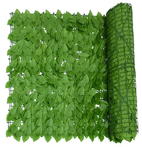 Künstliche Efeu Hecke Sichtschutz Versorgung Landschaftszaun Leitplanke Netzzaun Gefälschte Blume Baum Blatt Eisenhaut Isolationszaun LXTINGDP240608(Color:,Size:100x400cm)