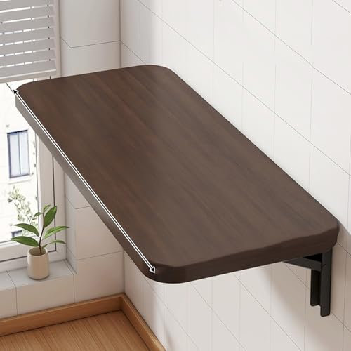 MZQMK Wand Montierter Klapptisch, Klappbarer Wandtisch, Schwimmender Schreibtisch Esstisch, Kleiner Wandtisch Für Küche, Balkon Outdoor(B,20x40cm/8x16in)