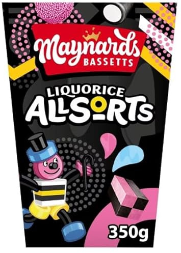 4 x Liquorice Allsorts Sweets Carton 350G A symphony of flavors Tasty And Twisty Gift Hamper For Birthday,Christmas,Easter,New Year