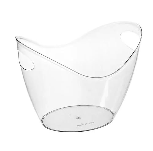 VNSMM Drinks Cooler Ice Buckets For Parties Clear Acrylic Ice Bucket 3.5 Liter Good For 2 Wine Champagne Or 4 Beer Bottles Wine Cooler