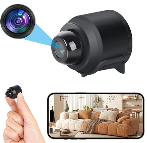 RANBENKY Mini Camera 1080P HD Wireless Small Security Cameras for Indoor Use - Nanny Cam with Night Vision, Motion Detection and App Control for Home Security