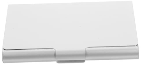 Housoutil Aluminium Visitenkartenbox Dickes Modell Mit Sicherem Deckel Multifunktionale Kartenbox Für Büro Und Schreibtisch Robuster Business-kartenhalter Für Visiten Eleganter Büroorganisat