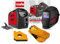 Saldatrice Inverter Ad Elettrodo Con Maschera Automatica E Accessori Di Saldatura Telwin Force, 230 V, 4,23 Kg, Nero Rosso con 1 paio di Guanti per Saldare e Posizionatore Magnetico max 23KG