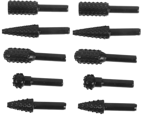 DIYEAH 10 Pezzi Rotanti per Intaglio Legno e Strumenti Scultorei Leggeri e Resistenti per Lavorazioni di Precisione Portatili per Falegnami e Artigiani