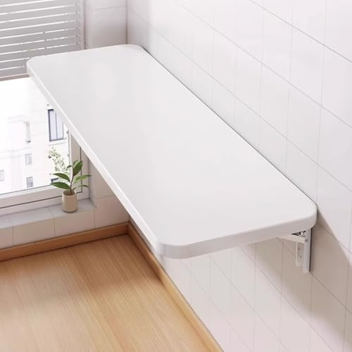 Platzsparender Klapptisch zur Wandmontage, vielseitiger faltbarer Schreibtisch für Küche & Wohnzimmer, perfekt für kleine Räume, höhenverstellbar & einfache Installation
