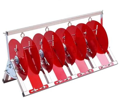 Supporto per Bobine di Filo in Acciaio Inossidabile per impieghi gravosi, distributore di Bobine di Cavo con Cuscinetti a 2/3/4/5 Vie, Supporta Fino a 100 libbre - Ideale per organizzare e c