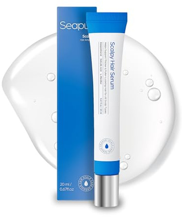 SEAPURI Scalpy Hair Serum 20ml – Exfoliating & Nourishing Scalp Serum with Salicylic Acid, Panthenol & Menthol | Refreshing Scalp Care | Built-In Scalp Massager