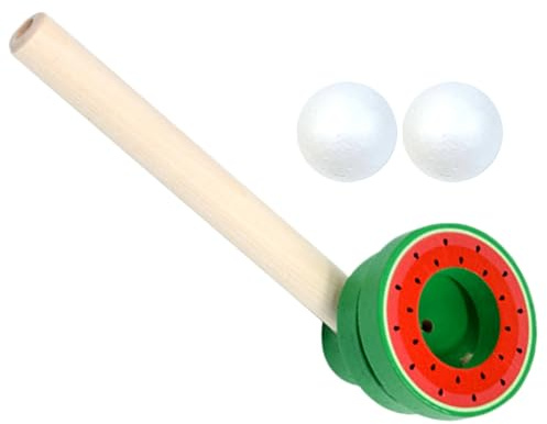 Generico Ball Blowing Pipe - Flytande Trästycke, Andas Lek | Ergonomisk Kognitiv Utveckling Tillbehör Festar Barn Födelsedag Påsk Set Hobbydelar Professionella Verktyg Pro Verktyg Kit