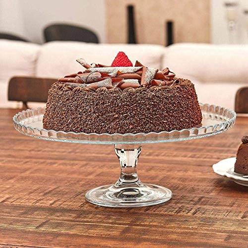 SWEET HOME Alzata per Dolci e Frutta in Vetro Trasparente cod.2195118 cm 13h diam.32 by Varotto & Co.