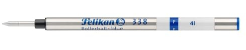 Pelikan 338F 10 Stück Rollerball-Refill, blau, 908467