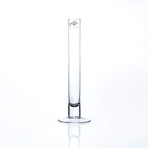 Reagenzglasvase Glasvase SOLIFLEUR mit Fuss H. 25cm Ø 3cm rund klar Sandra Rich