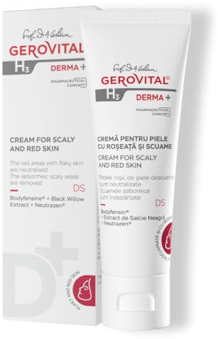 Gerovital H3 Derma+ Dermatokosmetische Pflegecreme bei Rötungen, 50 ml | Beruhigende und schützende Pflege für empfindliche Haut bei Rötungen und Schuppungen, für ein angenehmes Hautgefühl