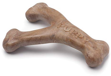 Benebone Puppy Indestructible Wishbone Dog Chew Toy for Aggressive Chewers, Long Lasting Tough Teething Boredom Breaker for Puppies, Real Bacon Flavour, For Small Dogs, Made in the USA