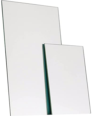 elisando Spiegel auf Maß 20x60 cm Stärke 3mm | Spiegelzuschnitt 200 x 600 x 3 mm Spiegelplatten Spiegelfliesen Wandspiegel