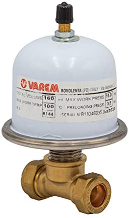 0.16 Litre Varem Extravarem Potable Expansion Vessel/Shock Arrestor with Tee