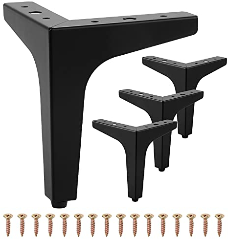 LANER 4 st 13 cm möbelben, metallmöbler soffben, modern metall triangel möbelfötter gör-det-själv ersättning för skåp skåp soffa soffa stol ottoman