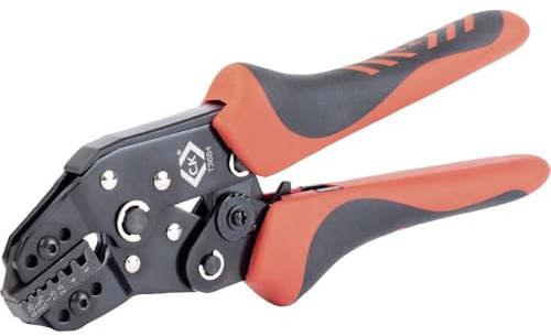 C.K Spärrhake kniptång för Bootlace hylsor 0,25-6 mm², T3684, flerfärgad