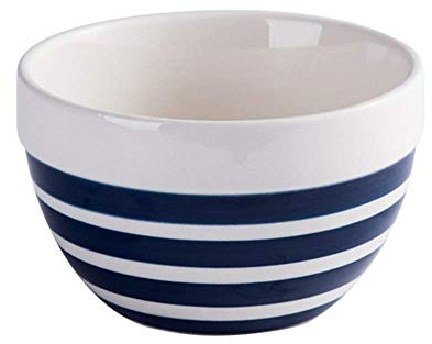 Famiglia giapponese graziose strisce blu e bianche strisce rosse e bianche ciotola di riso insalatiera ciotola di ceramica - 2 colori, 3 dimensioni Ciotole da zuppa in ceramica di porcellana (blu 10