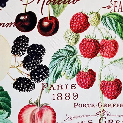 Tyg metervara Harvest frukt frukt vintage Frankrike höst dekorativt tyg hösttyg