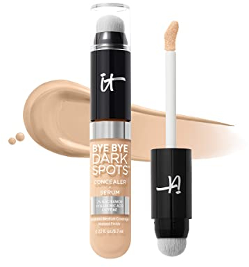 IT Cosmetics, Bye Bye Dark Spots Concealer-Serum, mittlere Deckkraft, anpassbar, angereichert mit Niacinamid, Hyaluronsäure & Koffein, 6,7 ml, Farbe: Fair Neutral 11