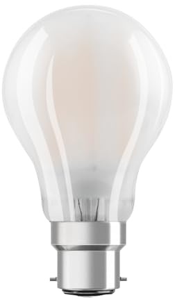 LEDVANCE Classic Performance LED Glühbirne B22d Birne Fadenlampe Matt 6.5W 806lm - 827 Extra Warmweiß | Ersatz für 60W