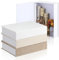 Tioncy 3 cajas decorativas para libros, modernas, de lino, para decoración de estanterías, mesa de café, libros para manualidades (multicolor, 8.6 x 6.1 x 1.8 pulgadas)
