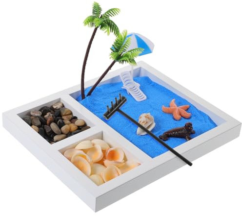 UPKOCH 1 Satz Mikro-Landschafts-Sandkasten- Mini-Strandsandkasten Modelle Wohnkultur artware dekorativer Sandkasten Esstisch schmücken Spielzeug Ornamente Büro Kunsthandwerk