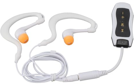 Lecteur MP3 étanche IPX8, écouteurs de Natation sous-Marine, Lecteur de Musique 8 Go, Rechargeable par USB 2.0, Temps de Lecture de 8 Heures, pour la Natation, la Course à Pied